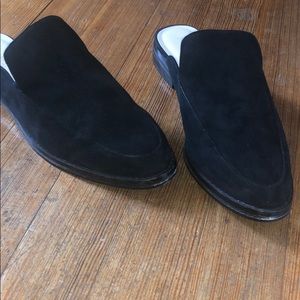 Black Nine West Mules.